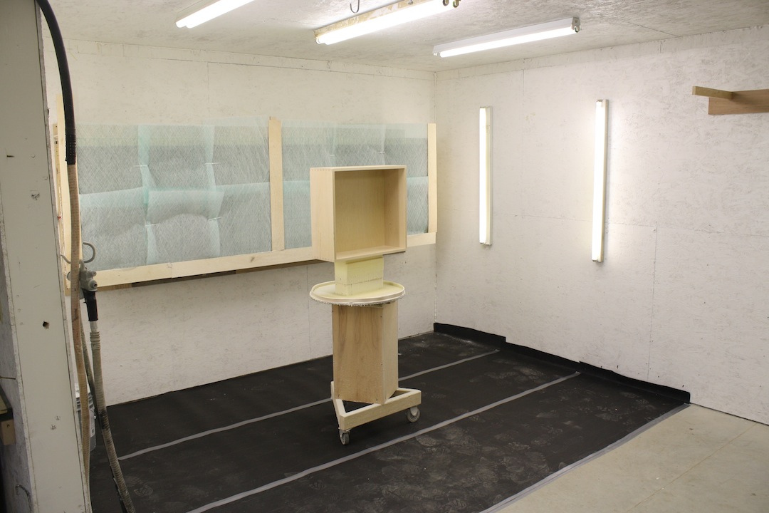 New Cabinet Paint Spray Booth for Small Space