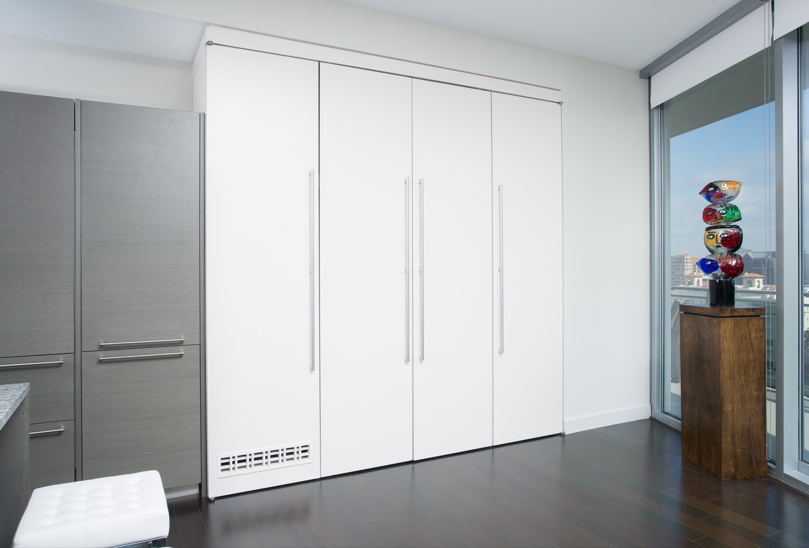 Pivot deals door closet