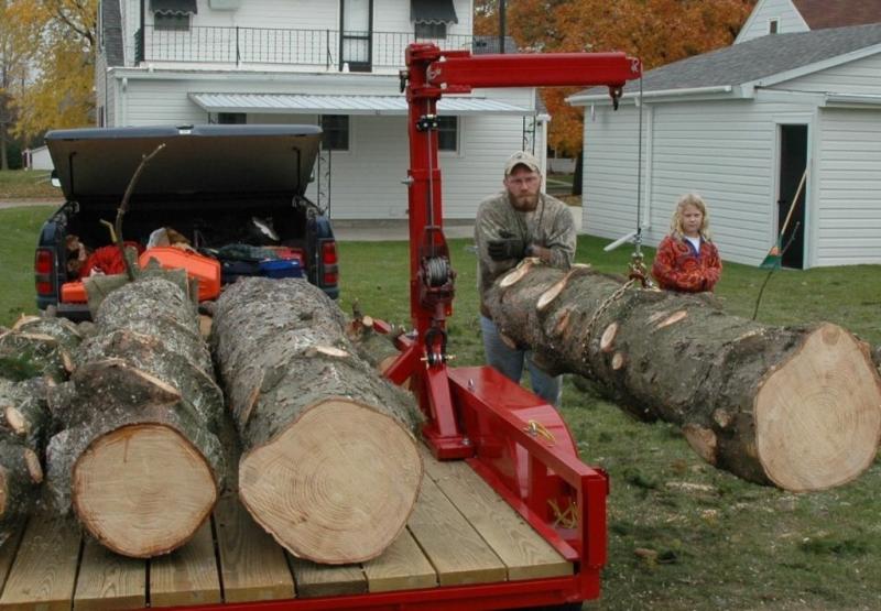 Log Loading Winches for Small Trailers