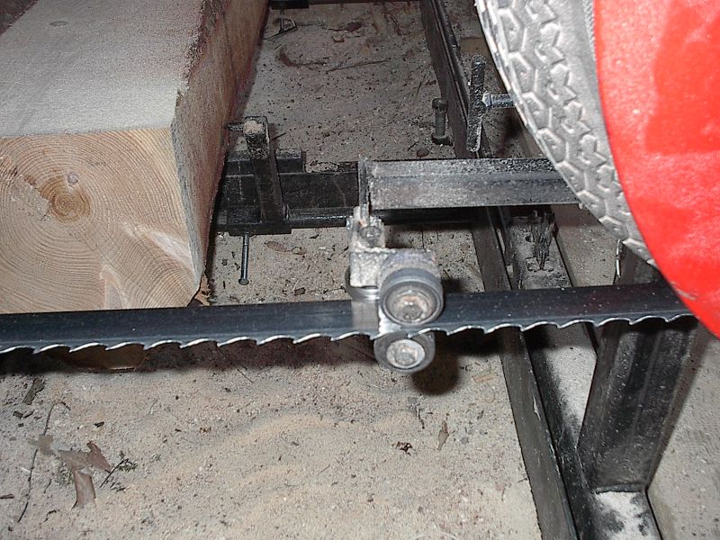 band sawmill blade guides