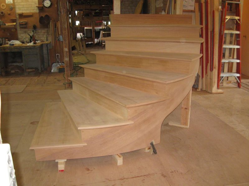 curved stair construction