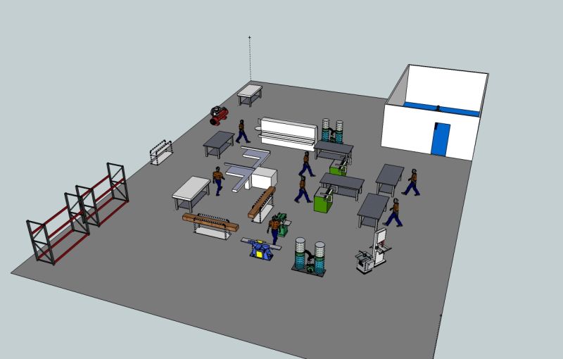 Modeling Workflow to Design a New Shop Layout