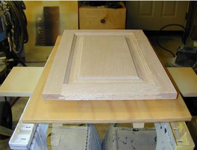 Spraying Cabinet Doors Hanging. Make Your Own Cabinet Painting Tools! 