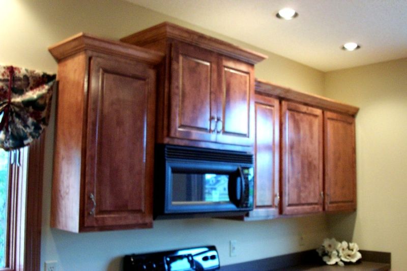 Upper Cabinets Adjacent To Microwave 3 